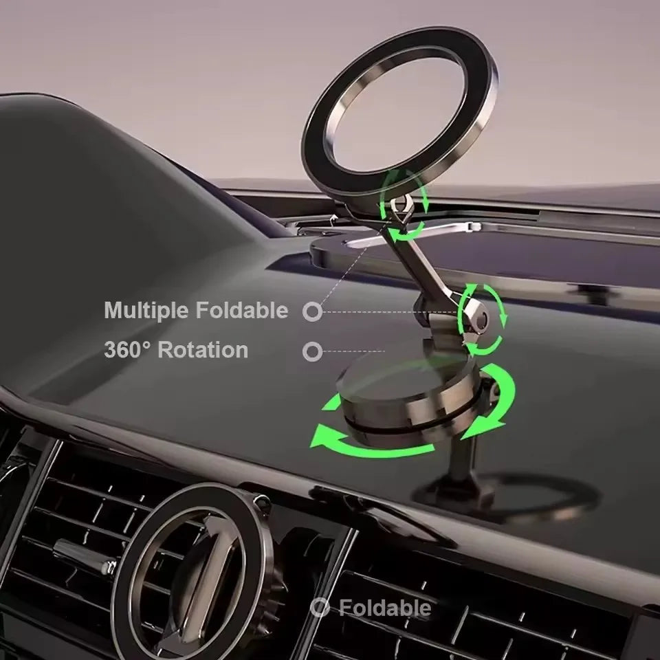 360° Magnetic Car Phone Holder – Strong Grip, Hands-Free Driving