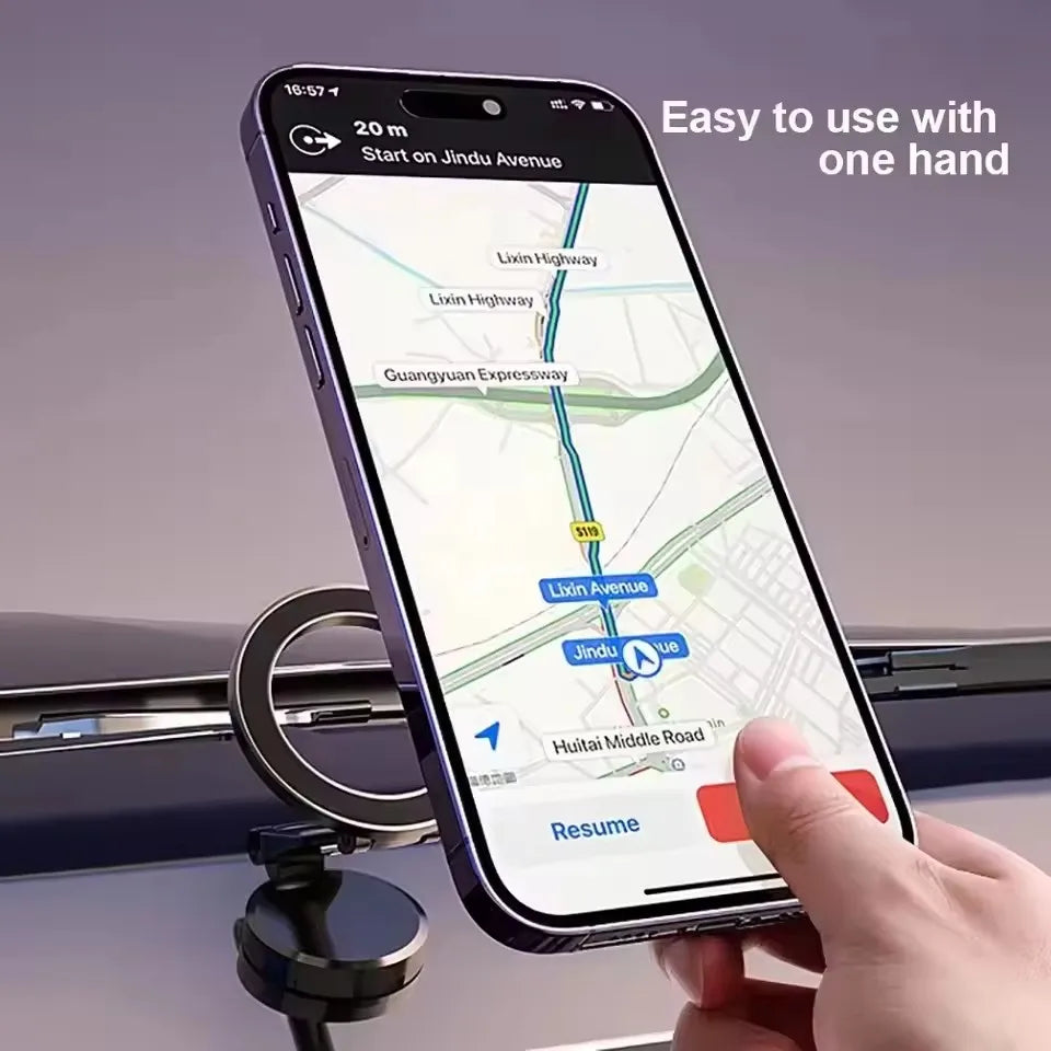 360° Magnetic Car Phone Holder – Strong Grip, Hands-Free Driving