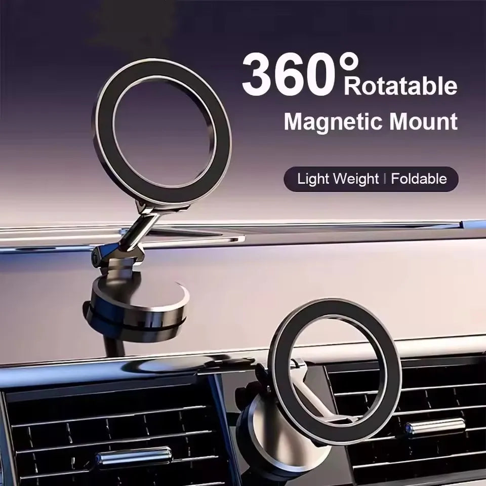 360° Magnetic Car Phone Holder – Strong Grip, Hands-Free Driving