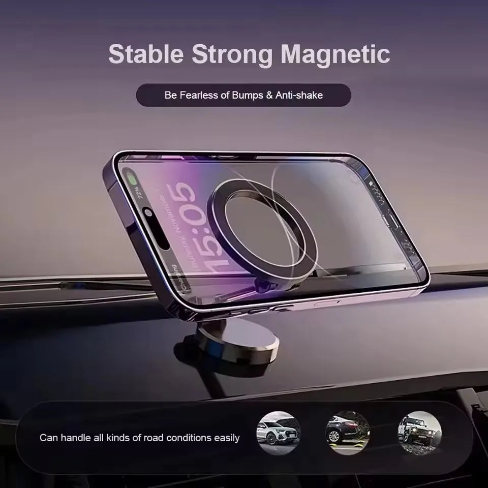 360° Magnetic Car Phone Holder – Strong Grip, Hands-Free Driving